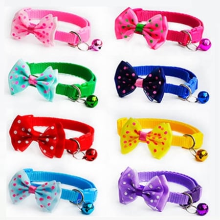 فيونكة منقطة مع جرس