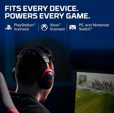 HyperX سماعات رأس سلكية للألعاب Cloud II جديدة تمامًا فوق الأذن لأجهزة PS4 وPS5 وXOne وXSeries وNSwitch وPC