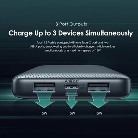 باور بانك من شركة اواريمو بقوة 15 واط سعة 10000 ملي امبير