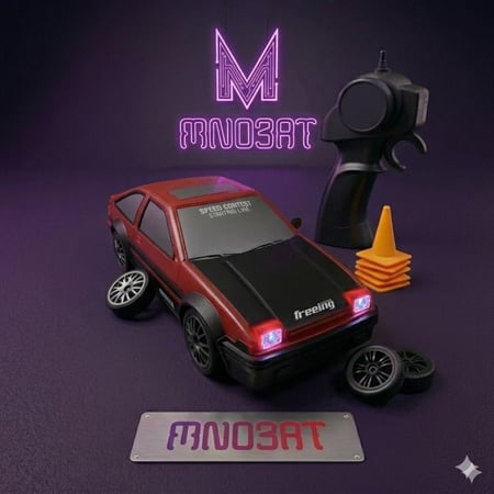 سيارة درفت حمراء