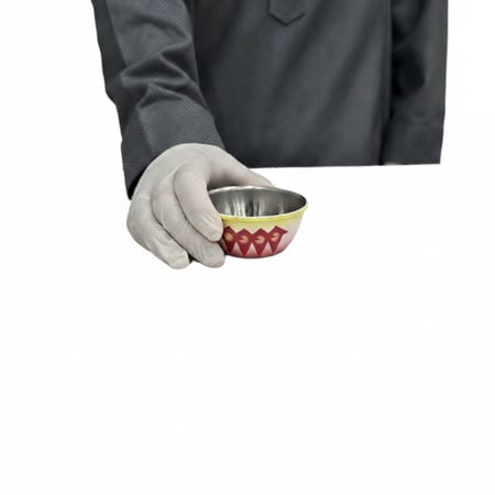 زبدية استيل نقشة غضار احمر