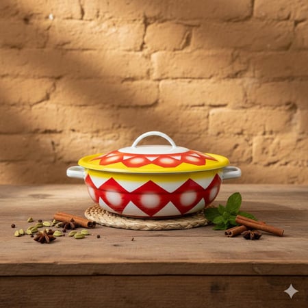 بادية غضار بغطاء (أحمر)