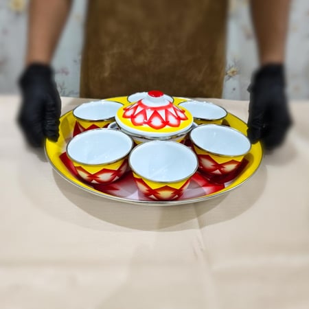 طقم تقديم حلاء غضار