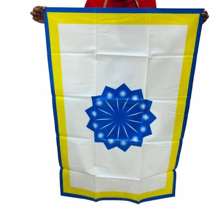 سفرة سماط نقشة الغضار الأزرق