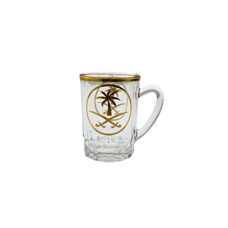 بيالة سيفين ونخلة ذهبي صغير