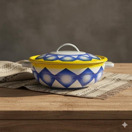 بادية غضار بغطاء (أزرق)