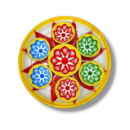 طقم فطور غضار 45 سم