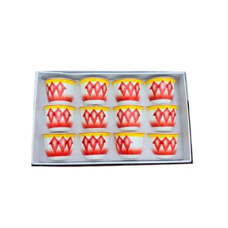 فنجان برسلان غضار احمر