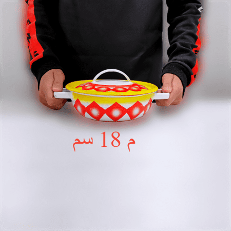 بادية غضار بغطاء (أحمر)