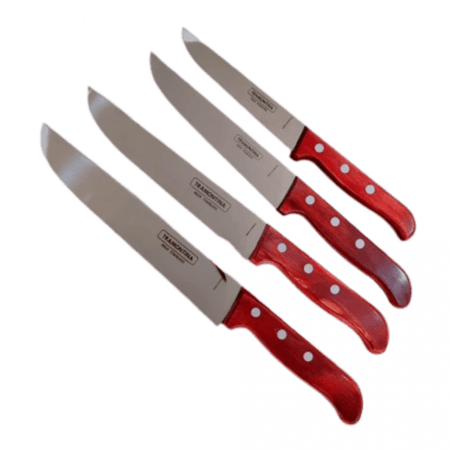 سكين برازيلي ترامونتينا يد خشب