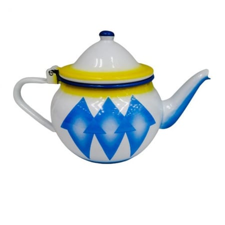 ابريق غضار يد جنب ازرق