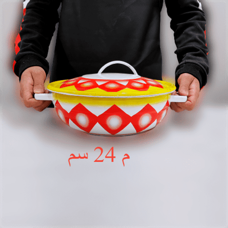 بادية غضار بغطاء (أحمر)