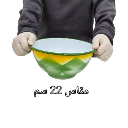 طاسة غضار سلفاني أخضر- زبدية