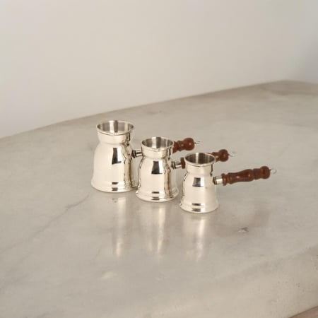 ركوة استيل حب الرمان فضي