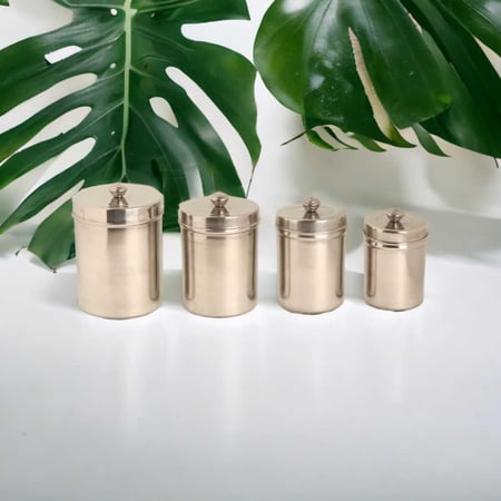 علب سكر  بهارات استيل صغيرة  4قطع