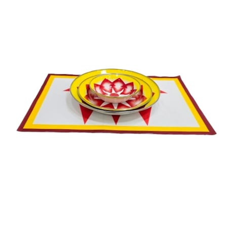 لباد قماش تحت الصحون نقشة الغضار