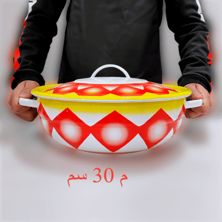 بادية غضار بغطاء (أحمر)