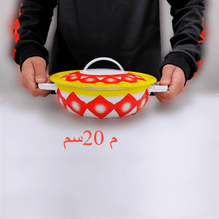 بادية غضار بغطاء (أحمر)