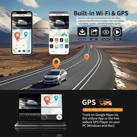 داش كام كاميرا تصوير 360 درجة فوكس جولد 4k