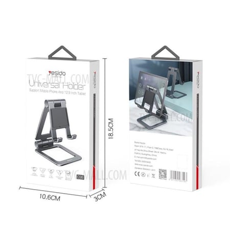 ستاند المنيوم من يزدو حجم كبير ، ثبات عالي ، مناسب للجوال والايباد ، | Yesido C98