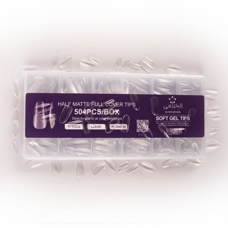 أظافر تركيب لون شفاف