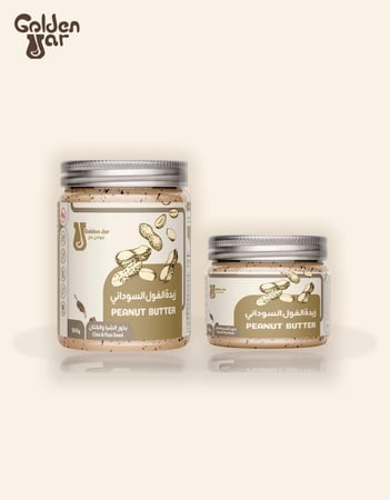 زبدة الفول السوداني (بذور الشيا والكتان)