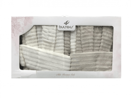 روب حمام ( نسائي + رجال ) 6 قطعة - تركي موديل 3