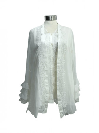 بيجامة استقبال للنفاس 3 قطعة موديل 2