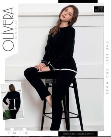 بيجامة شتوي - تركي -  موديل 90333