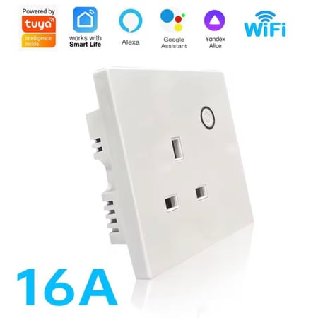 فيش كهرباء ذكي ١٦ أمبير تحكم عن بعد