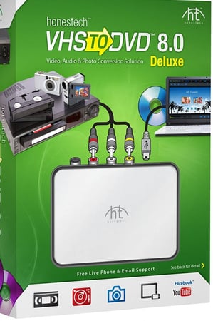 محول أشرطة الفديو القديمة إلى سي دي VHS to DVD 8.0 Deluxe