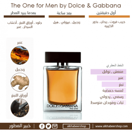 Dolce Gabbana The One for Men Eau de Toilette 100ml خبير العطور