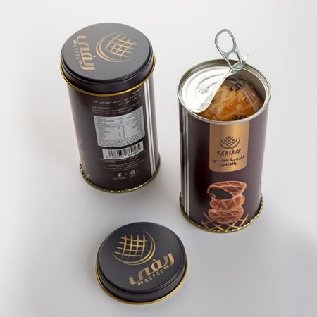 عبوة كليجا ميني بالدبس أسطواني صغير