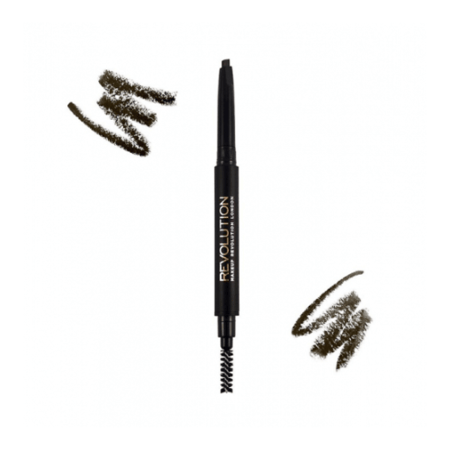 قلم الحواجب الثنائي من ريفلوشن - بني غامق