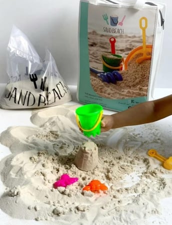 رمل طبي طبيعي للعب جاف