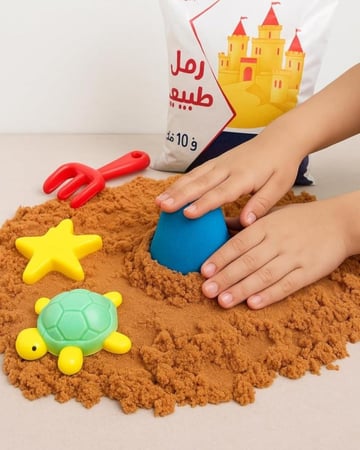 رمل طبي طبيعي للعب