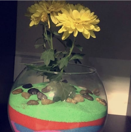 رمل ملون جاف ٣كيلو