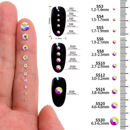 كريستال حبات لاصق بالكوي او بالغراء  صيني اصلي
