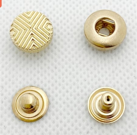 زراير طقطق معدن 8 قطع