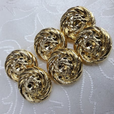 زراير ذهبي 12 قطعه 2 سم