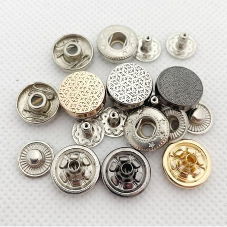 زراير طقطق معدن 8 قطع