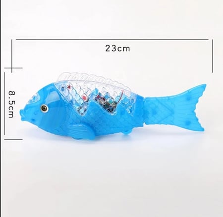 متعة محاكاة السمكة التعليمية المضيئة المتحركة للطفل والقطط