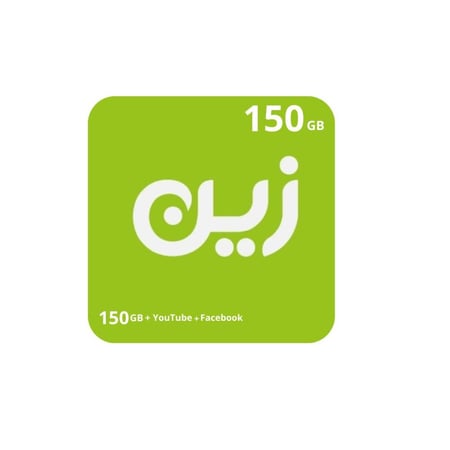 شريحة بيانات كويك نت 150جيجا +150جيجا تواصل إجتماعي  3اشهر (زين)