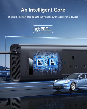 Baseus 150 واط شاحن سيارة العاكس dc 12 فولت إلى 110 فولت