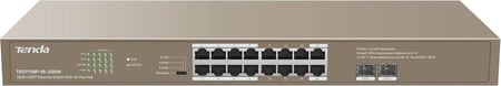 TEF1118P-16-150W 16FE 2GE-1SFP محول مكتبي With 16-Port PoE