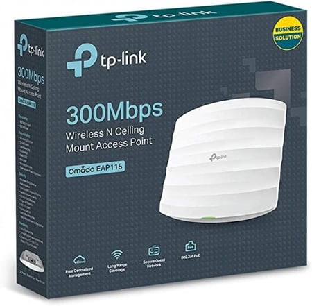 جهاز الوصول السقفي Tp-Link سرعة 300 ميجابت في الثانية EAP115