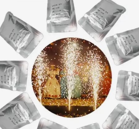 بودرة مسحوق جهاز شرار حفلات الحفلات Party Sparkler Powder