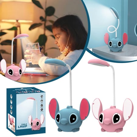 ابجورة اضاءة ستيتش مصباح مكتبي مع مبراة اقلام Stitch Lighting Table Lamp with Pencil Sharpener