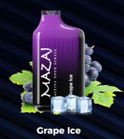 فيب مزاج ماتريكس 17000 سحبة عنب ايس Vape Mazaj Matrix 17000 Puffs Grape Ice