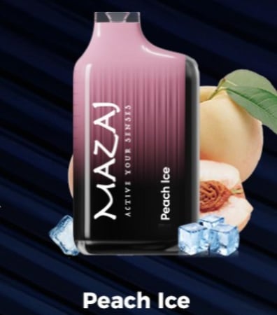 فيب مزاج ماتريكس 17000 سحبة خوخ ايس Vape Mazaj Matrix 17000 Puffs Peach Ice